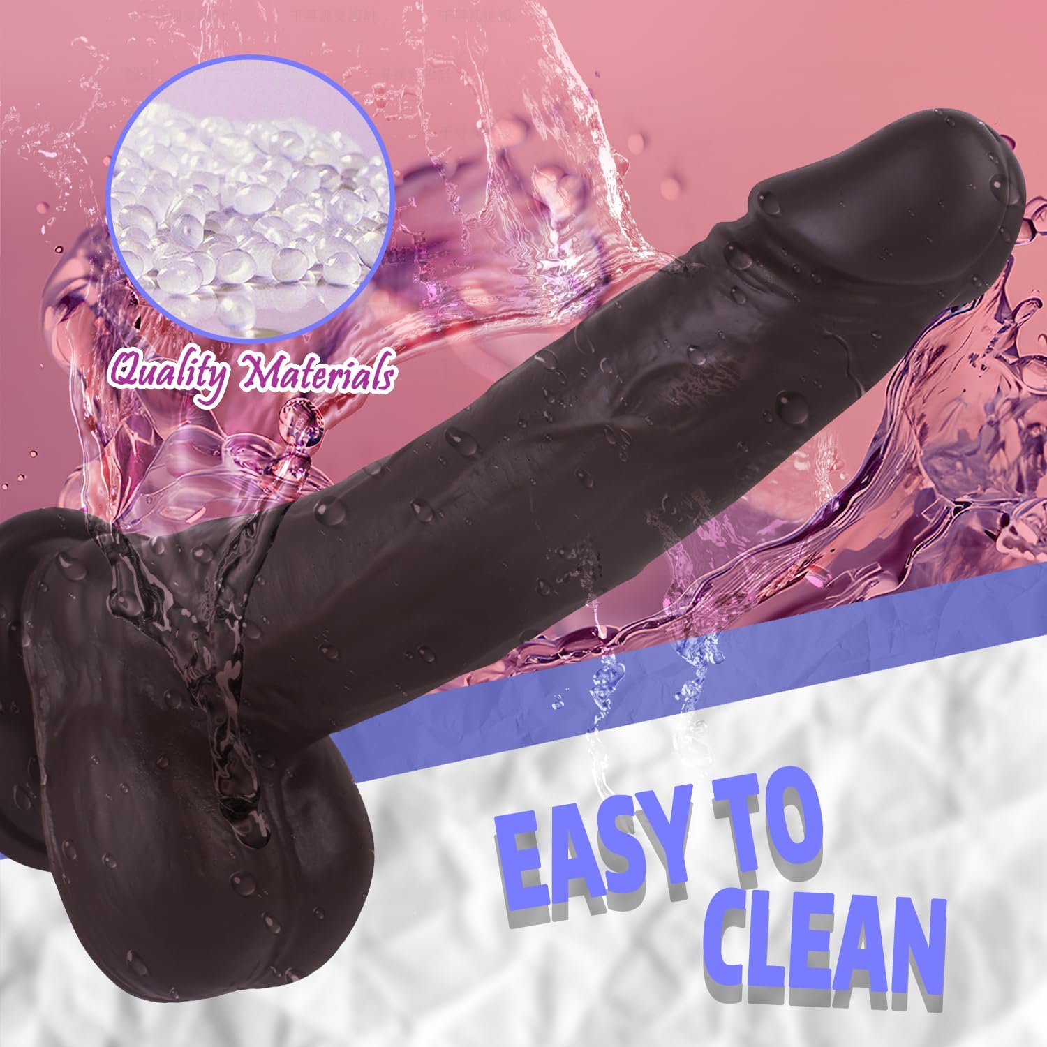 Consolador realista de 8 pulgadas de largo, suave y flexible, juguete sexual con fuertes ventosas para mujeres y hombres, juguete de estimulación del punto G, pene falso realista para juego anal - Sex Shop 502