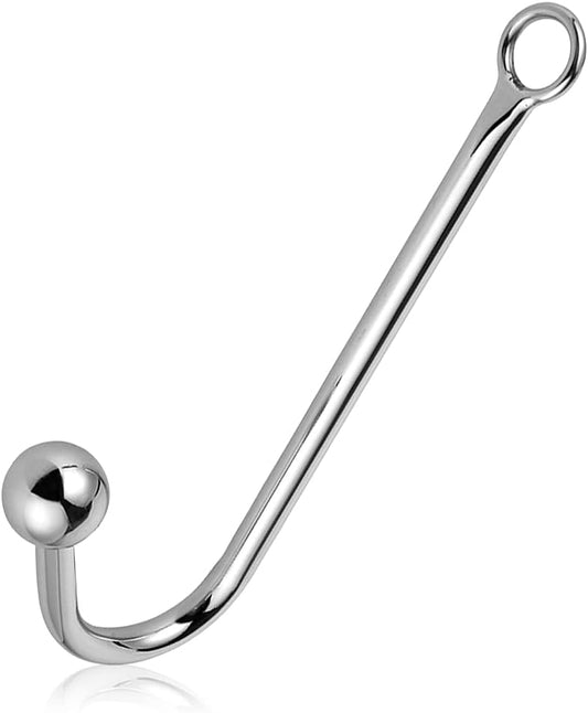 Gancho anal de metal Fetiche Bondage Hook Juguetes sexuales Gancho de cuerda anal de acero Bondage con pelota anal Juegos sexuales Juguete fetiche unisex para parejas amantes - Sex Shop 502