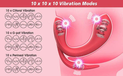 Vibrador portátil con 3 motores fuertes, vibrador de control remoto con modos de 10 x 10 x 10, vibrador de bragas, vibrador de punto G, estimulador de clítoris, vibrador femenino, vibrador de mariposa, juguetes sexuales para adultos para mujeres - Sex Shop 502