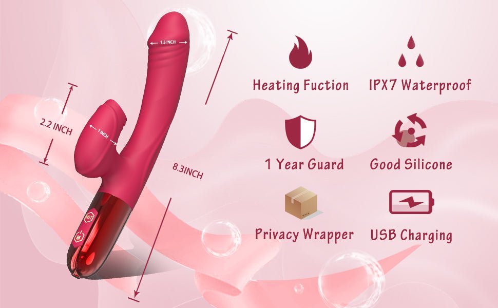 Juguetes sexuales para mujeres, vibrador para mujeres, herramientas sexuales para hembra, conejo de calefacción, consolador para adultos, estimulador de clítoris de punto G, 10 modos potentes con lamer, silicona suave impermeable - Sex Shop 502