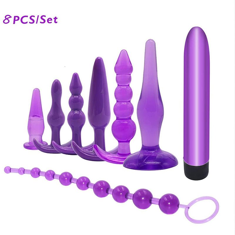 kit de 8 plug anales - Sex Shop 502
