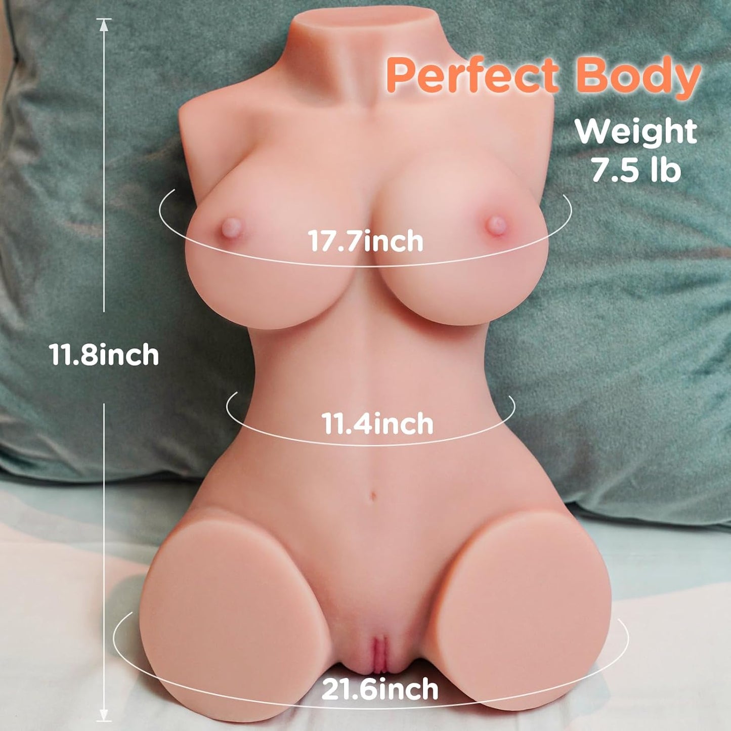 Muñecas sexuales vibratorias masculinas, masturbador masculino, 7.5 libras, juguetes sexuales realistas con 10 modos de vibración, manos libres automáticas Stroker 3D realista - Sex Shop 502