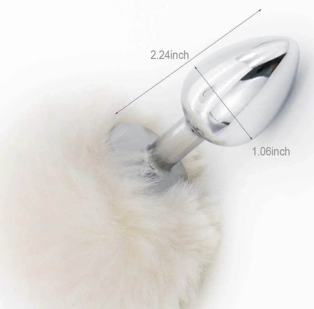 Plug anal con cola de conejo de acero | Sex Shop 502 Plug anal con cola de conejo de acero | Sex Shop 502