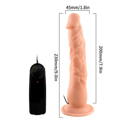 Dildo realista con vibración de 9" - Sex Shop 502