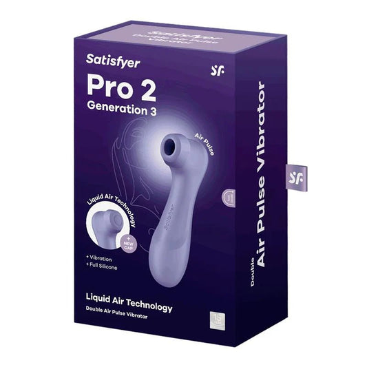 SATISFYER Pro 2 Gen 3 Liquid Air Technology Succión y Vibración Lilac - Sex Shop 502