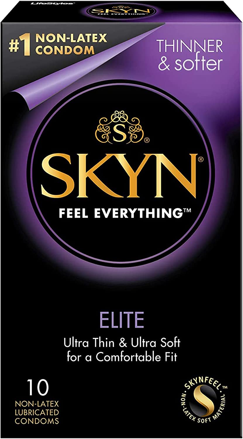 SKYN Elite - Condones ultrafinos y lubricados sin látex - Sex Shop 502