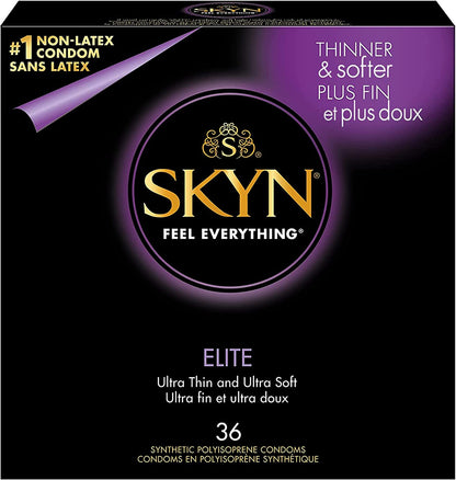 SKYN Elite - Condones ultrafinos y lubricados sin látex - Sex Shop 502