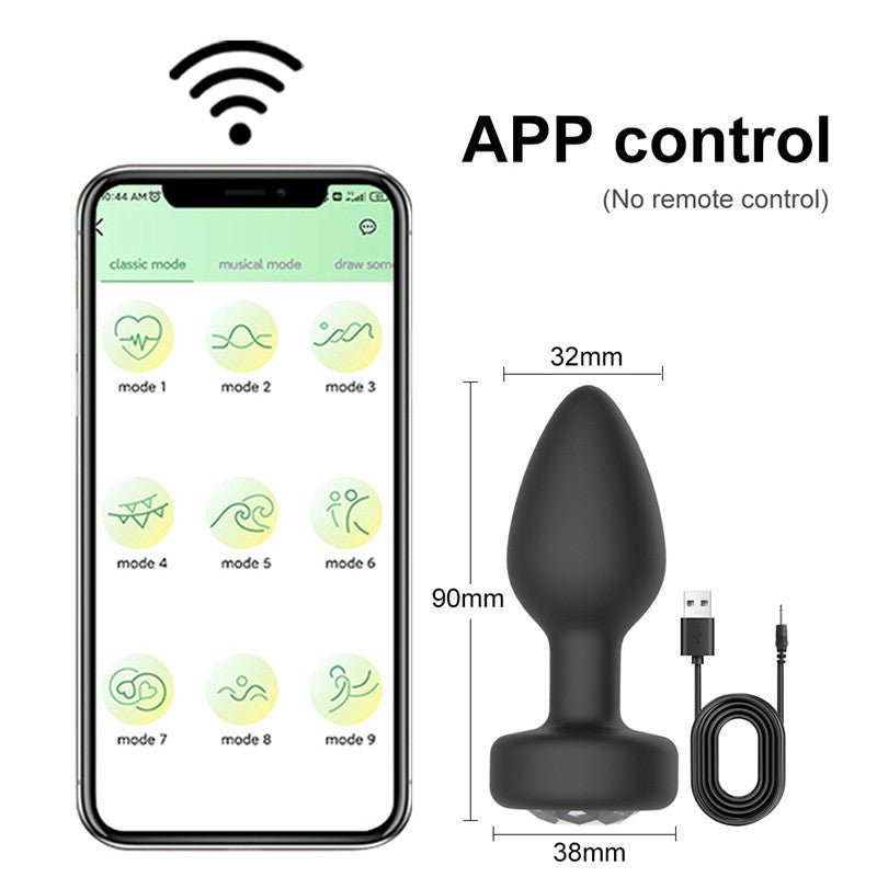 Vibrador Anal con Control por aplicación para hombres y mujeres - Sex Shop 502
