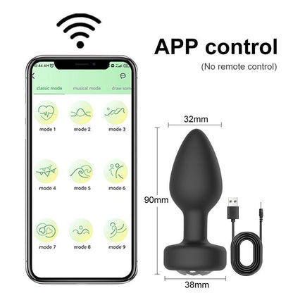 Vibrador Anal con Control por aplicación para hombres y mujeres - Sex Shop 502