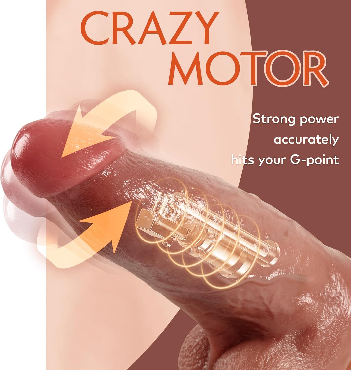 Vibrador de empuje grueso de 3 pulgadas de diámetro, enormes consoladores realistas con vibración de empuje para juego anal avanzado del punto G, juguete sexual gigante de silicona para mujeres y hombres - Sex Shop 502