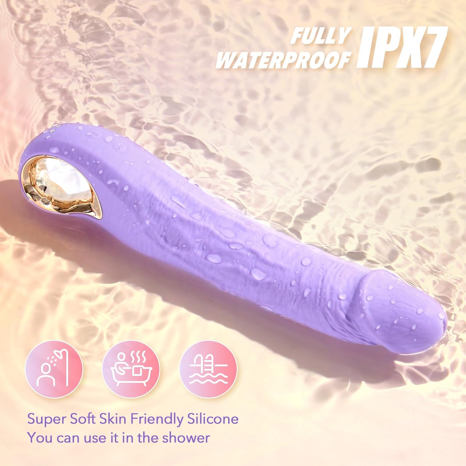 Vibrador de empuje realista para mujeres, 10 modos de vibración y 3 modos de empuje, juguetes sexuales de 9 pulgadas, estimulador anal del clítoris punto G, consoladores de silicona para adultos, - Sex Shop 502