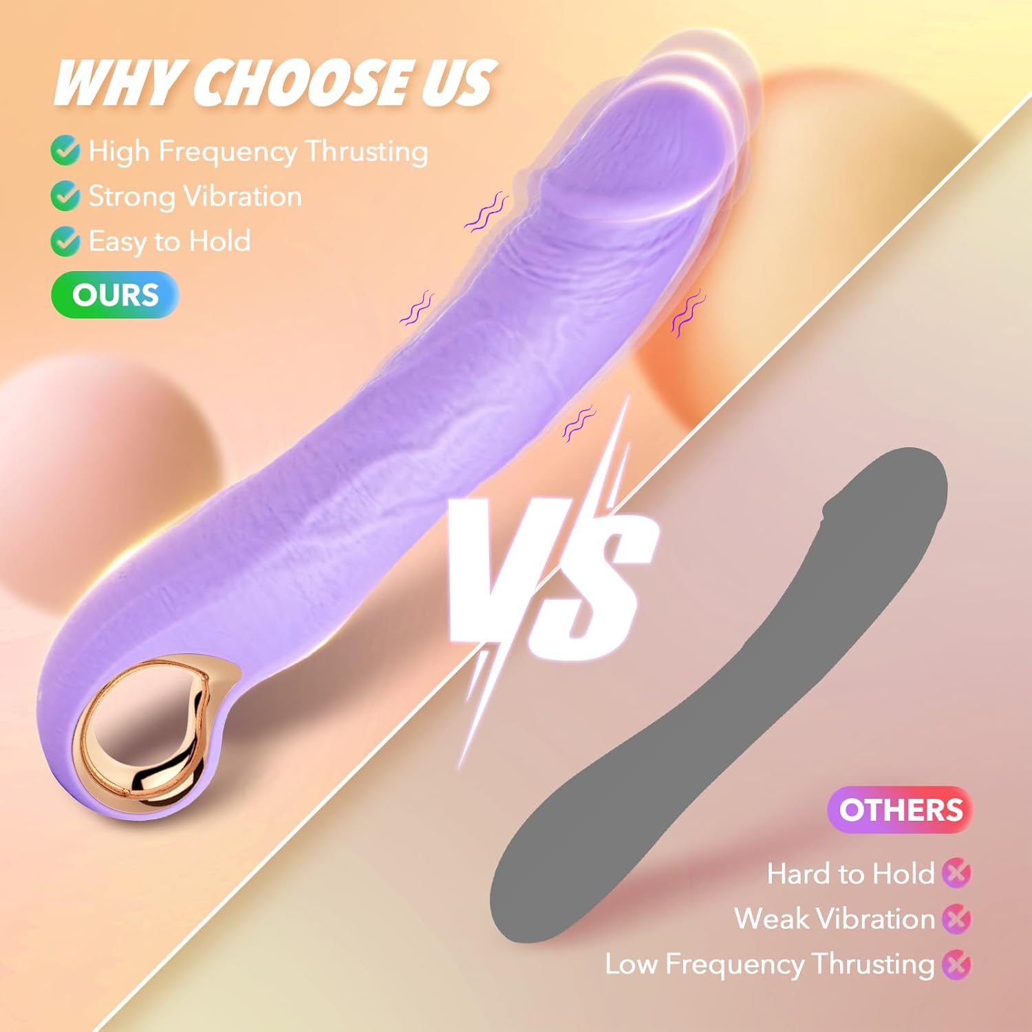 Vibrador de empuje realista para mujeres, 10 modos de vibración y 3 modos de empuje, juguetes sexuales de 9 pulgadas, estimulador anal del clítoris punto G, consoladores de silicona para adultos, - Sex Shop 502
