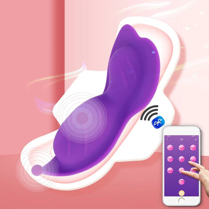 Vibrador de mariposa portátil con Control remoto por aplicación para mujer, bragas invisibles, estimulador de clítoris, Juguetes sexuales - Sex Shop 502