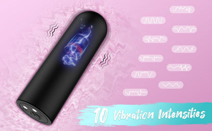 Vibrador Mini Bala para mujeres, estimulador de clítoris, aplicación remota inalámbrica, punto G, Vagina, consolador, 10 modos, Juguetes sexuales para parejas para adultos - Sex Shop 502
